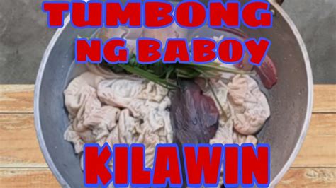 Tumbong At Isaw Ng Baboy Kilawin Ilocano Style Youtube