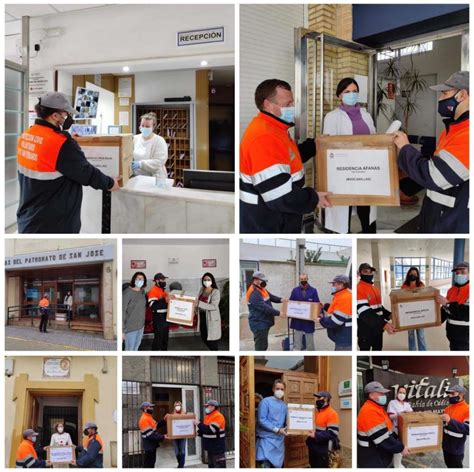 Voluntarios de Protección Civil reparten una nueva remesa de 14 500