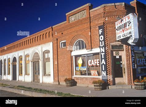 Storefronts Downtown Small Town USA Stock Photo Alamy