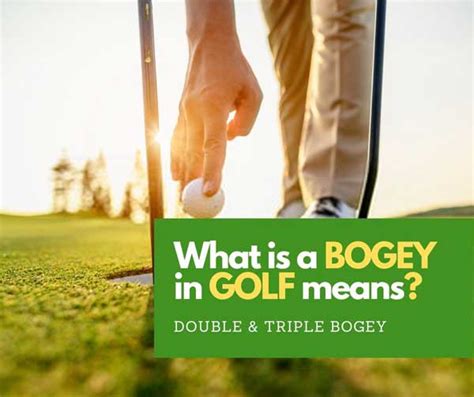 What is a Bogey in Golf means? - UBERGOLF