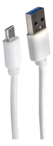 Cable De Datos USB X Micro Usb V8 3 0a Turbo Blanco De 30 Cm MercadoLibre