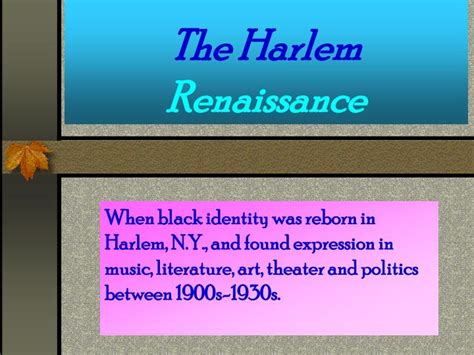 Ppt The Harlem Renaissance Powerpoint Presentation Free Download