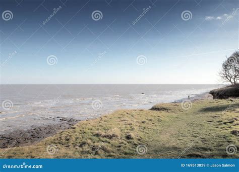 Coastline Along the Essex Countryside Stock Image - Image of erosion ...