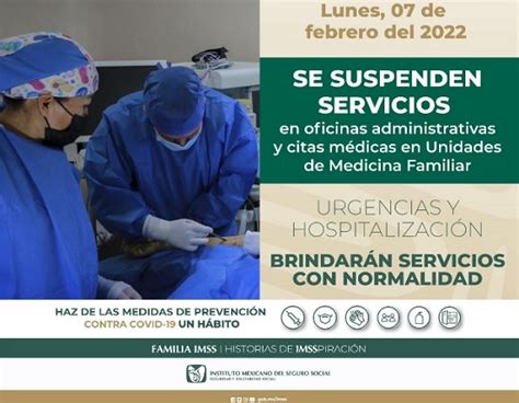 Brindará IMSS Hidalgo servicios de Atención Médica Continua y Urgencias