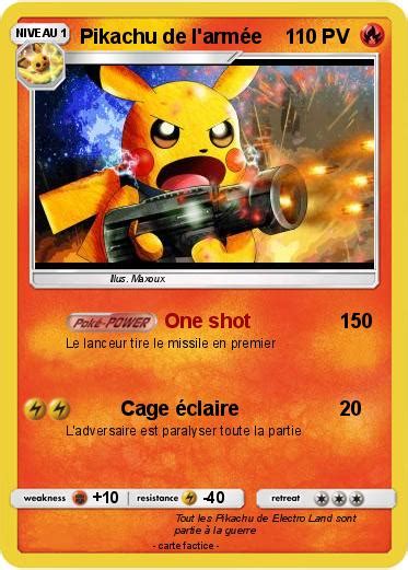 Pokémon Pikachu De L Armee One Shot Ma Carte Pokémon