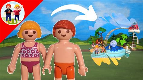 Playmobil Familie Sommer HINTER DEN KULISSEN Aufbau Freibad