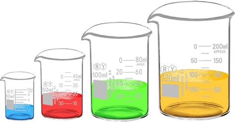 Glass Beakers Set Borosilicate Graduated Measuring Low Form