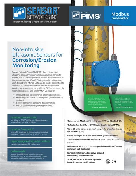 PDF Non Intrusive Ultrasonic Sensors For Corrosion Erosion DOKUMEN TIPS