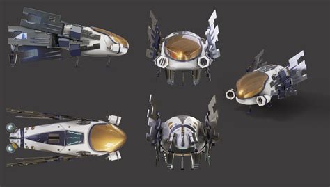 Artstation Sci Fi Ship Concept 3d