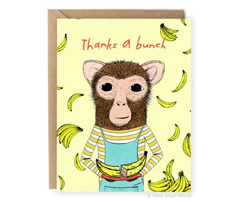 Thanks A Bunch Card | Hello Small World