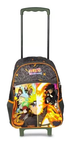 Mochila Escolar Rodinha Cole O Naruto Shippuden Original