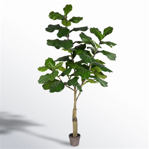 Faux Fiddle Leaf Fig Tree In Pot And Reviews Joss And Main