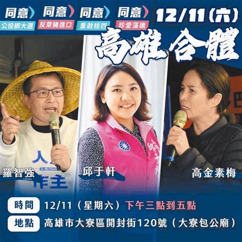 2022誰來做老大》高雄市長 藍小雞自找母雞 羅智強、高金素梅試水溫 政治要聞 中國時報