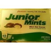 Junior Mints Mint Hot Cocoa Premium Creamy Hot Chocolate Calories Nutrition Analysis More