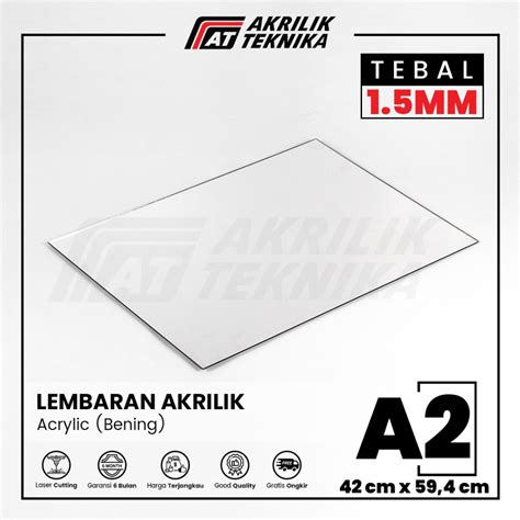 Jual Acrylic Sheet Lembaran Akrilik Transparan Clear Bening Hitam Putih