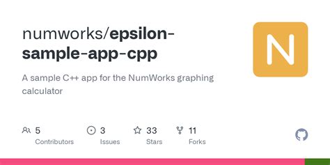 GitHub - numworks/epsilon-sample-app-cpp: A sample C++ app for the ...