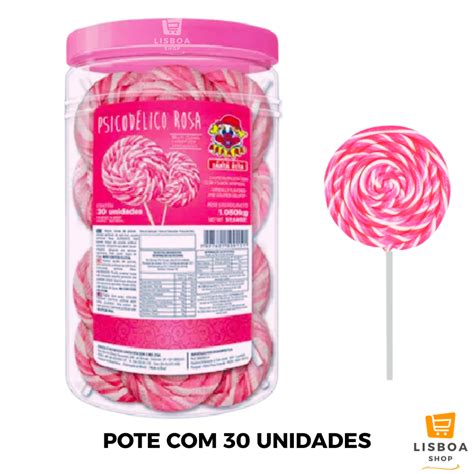 Pirulito Do Chaves Grande - Pirulito Do Chaves Grande Psicodélico Pote 1kg com 30 unidades - Santa ...