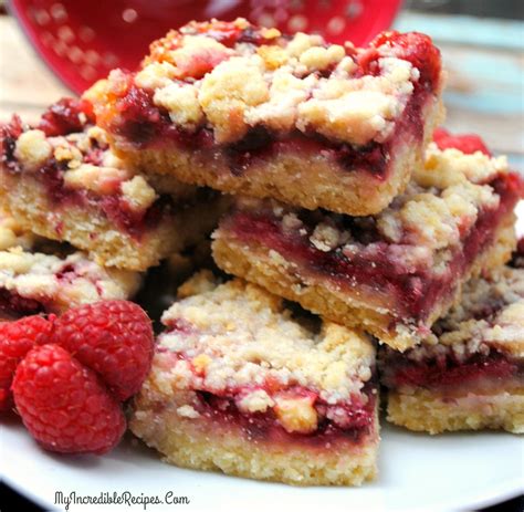 Raspberry Crumble Bars My Incredible Recipes