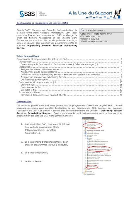 Pdf Ordonnancer Et Programmer Des Jobs Simple Et Rapide Pour