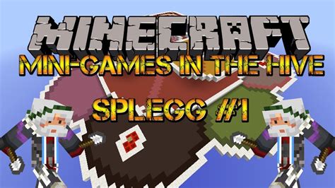 Minecraft Mini Games In The Hive W Blocks Splegg Youtube