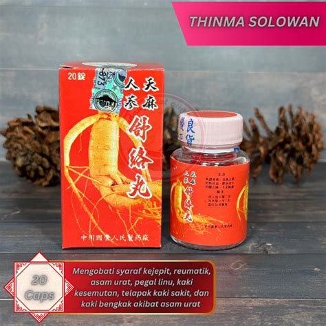 Jual GINSENG MERAH THINMA SOLOWAN Obat Saraf Kejepit Dan Reumatik