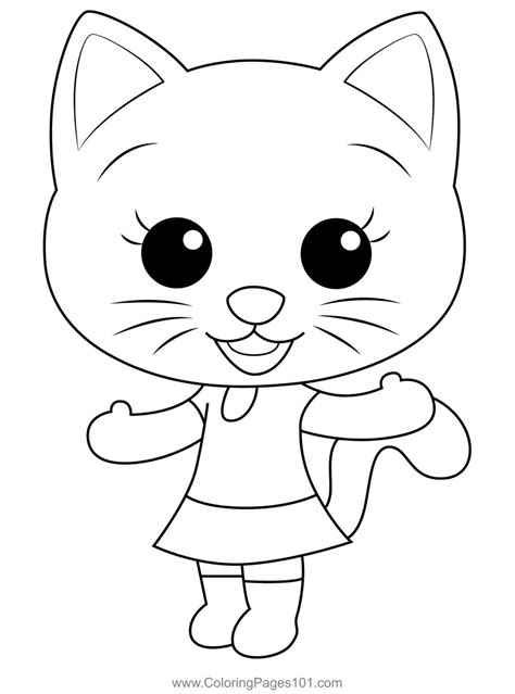 Mei Li Plim Plim Coloring Page for Kids - Free Plim Plim Printable ...