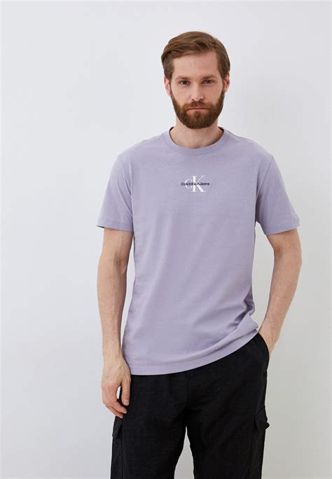 Футболка Calvin Klein Jeans, цвет: фиолетовый, RTLACR717501 — купить в ...