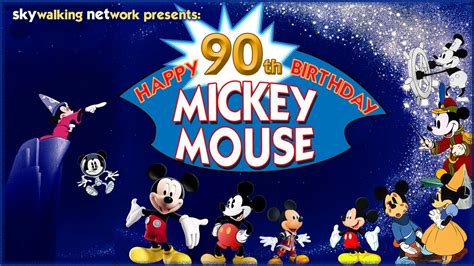 Happy Th Birthday Mickey Mouse Celebrating His Th Birthday This