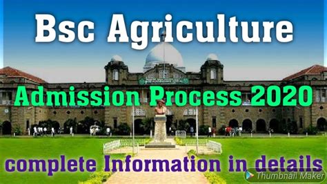 Bsc Agri Admission Process 2020 Full Information In Detailed With