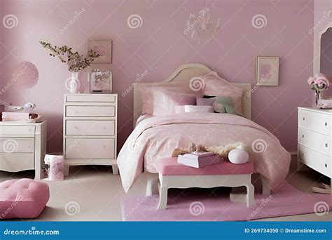 Creative Pastel Color Elegant Bedroom Interior Design, Peculiar Stock ...