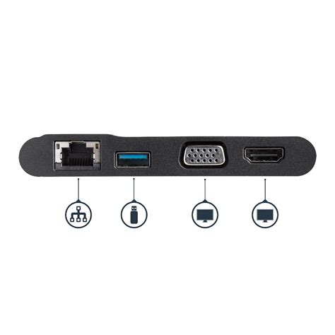 Adaptador Multipuertos Usb Tipo C A Hdmi Vga Usb Y Rj45 Kemik Guatemala