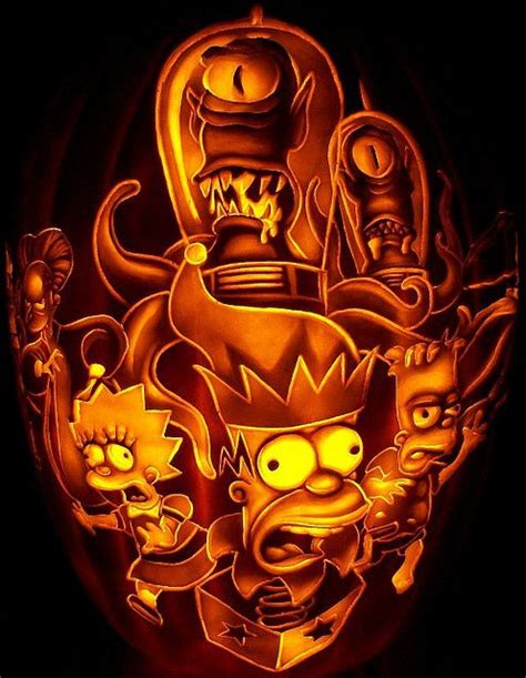 Lisa Simpson Pumpkin Stencil