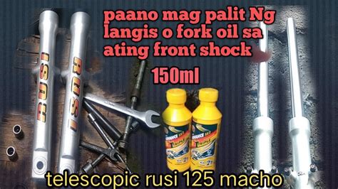 Paano Mag Palit Ng Langis O Fork Oil Sa Ating Front Shock Telescopic