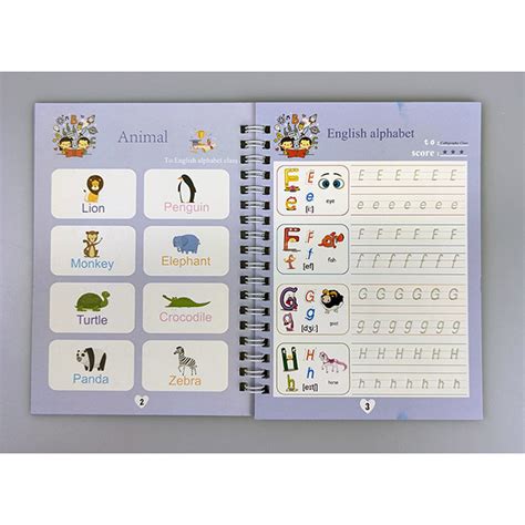 Juego de cuadernos mágicos reutilizables para caligrafía para niños