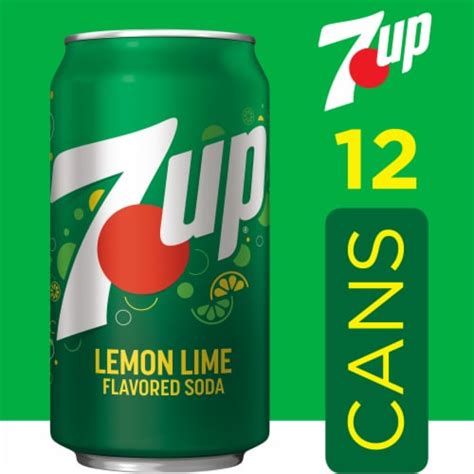 7UP Lemon Lime Caffeine Free Soda Cans 12 Pk 12 Fl Oz Frys Food