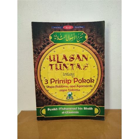 Jual Buku Ulasan Tuntas Tentang Prinsip Poko Siapa Rabbmu Apa Agamamu