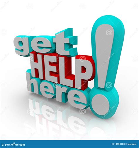 Get Help Here Customer Support Service Solutions Stock Illustration