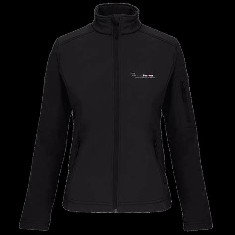 Softshell Femme Noir Association Tocoeur Mascotte Clothing