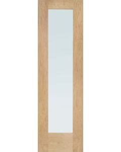 External Door Oak Modena Pattern 10 Sidelight With Obscure Glass And