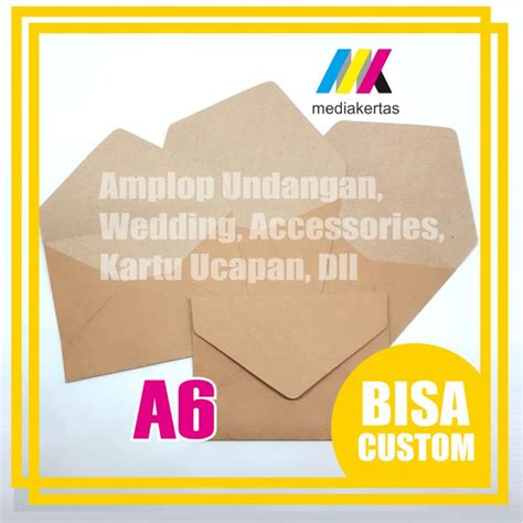 Jual Amplop Coklat Amplop A Amplop Vintage Amplop Undangan Kraf