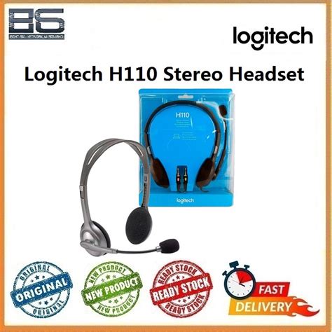 Logitech H Stereo Headset With Dual Mm Audio Plugs Stereo Headset