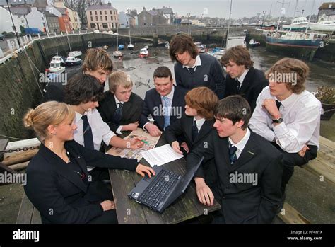 Students Of Castle Rushen School Castletown Isle Of Man Members Of