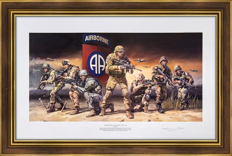 Paratrooper Art 82nd Airborne Division Spartan Military Prints