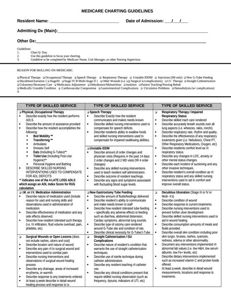 Medicare Charting Examples Fill Out Sign Online DocHub