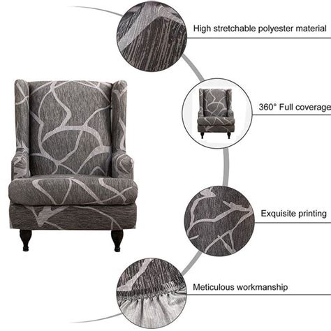 Wingback Recliner Slipcovers Arm Chair Cover for Living Room - Crfatop