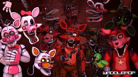 Foxy Generations V2 Fnaf Speedart Sfm Youtube