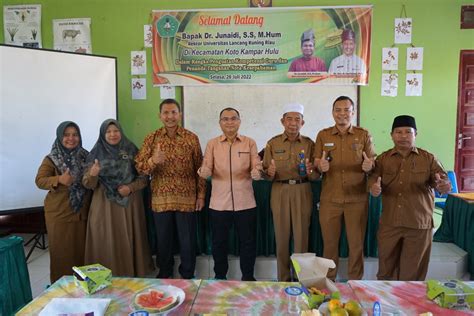 Datang Ke Kampar Rektor Unilak MoU Dengan Sekolah Di Wilayah Kecamatan