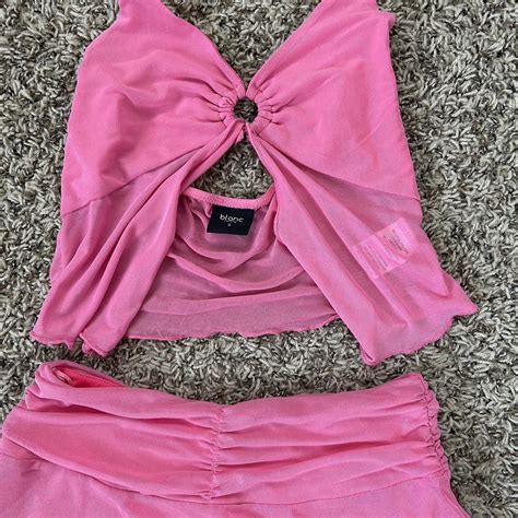 Y2k Hot Pink 2 Piece Set Flowy Fairy Bimbo Cute Depop