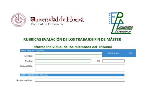 PDF RUBRICAS EVALACIÓN DE LOS TRABAJOS FIN DE MÁSTER PDFSLIDE NET