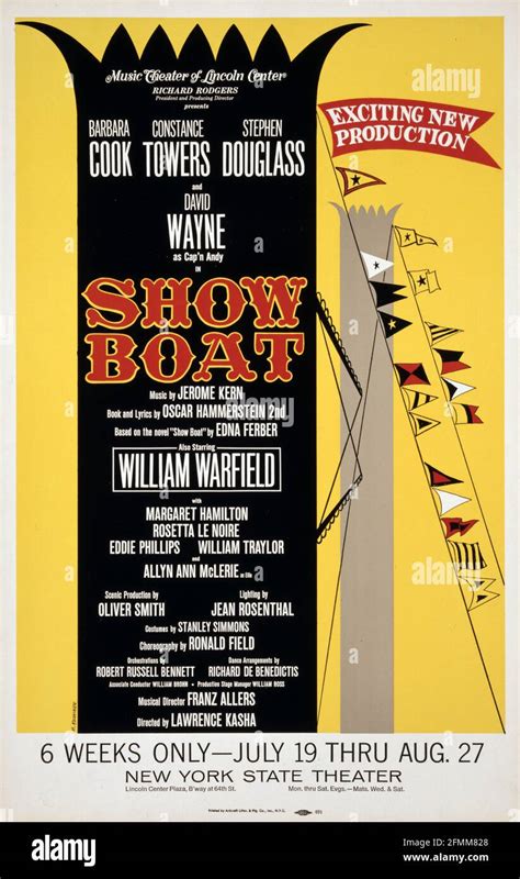 Show Boat, Theatre poster, vintage style Stock Photo - Alamy